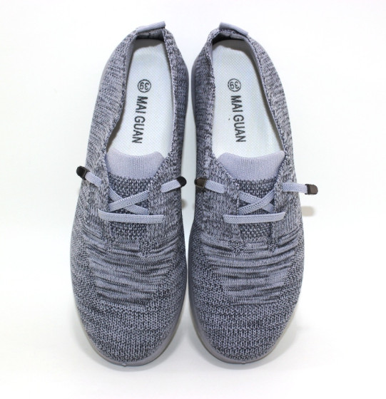 Сірі легкі текстильні жіночі сліпони в Києві купити в інтернет магазині Туфелёк 6
