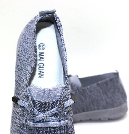 Сірі легкі текстильні жіночі сліпони в Києві купити в інтернет магазині Туфелёк 10